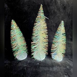 Bundle of Christmas Iridescent Trees winter wonderland themed 1 × 16", 2 × 12"